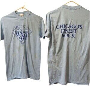 Vintage USA Ts Chicagos Finest Rock Station WXRT 93 Thrashed Single Stitch Tee